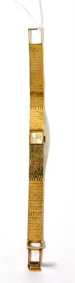 Lot 124 - A lady's 9ct gold wristwatch, signed Rotary, lever movement, silvered dial signed, London...