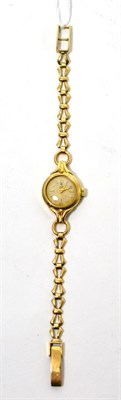 Lot 231 - A lady's Tudor wristwatch with 9ct gold link bracelet, boxed