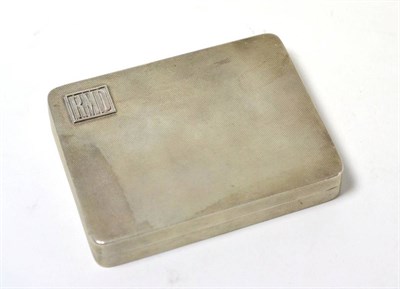 Lot 258 - Dunhill solid silver cigarette box initialled RMD, Birmingham 1946