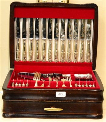 Lot 300 - A canteen of silver flatware