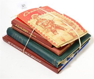 Lot 321 - Five stamp albums - one penny black