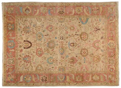 Lot 708 - Ziegler Mahal Design Carpet Afghanistan/Pakistan, 2nd half 20th century The cream field with an all