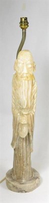 Lot 491 - Chinese figural lamp