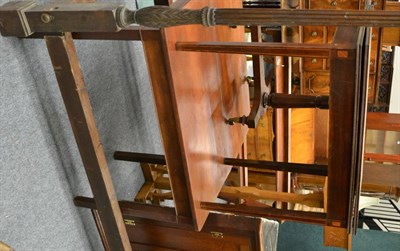 Lot 1040 - A Georgian mahogany fold-over tea table and another inlaid example