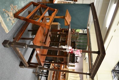 Lot 1041 - A mahogany single four poster bed