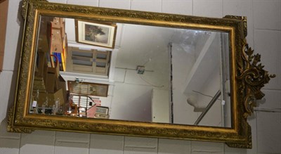 Lot 1115 - A late 19th century gilt decorated wall mirror