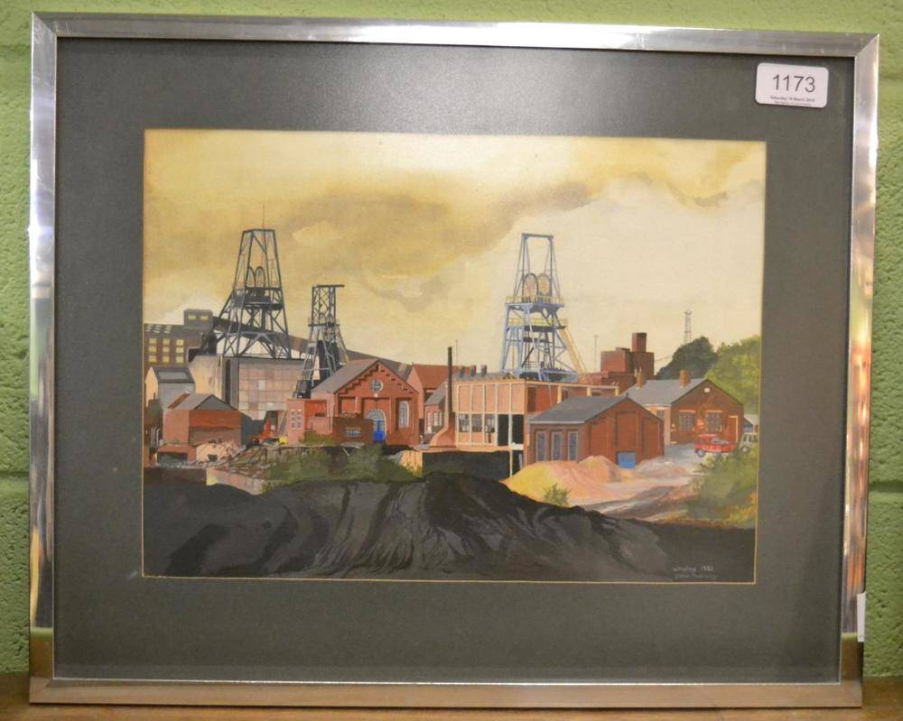 Lot 1173 - Diane Maddocks, 'Woolley Colliery' signed, inscribed and dated 1978, together with accompanying...