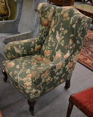 Lot 1263 - A Victorian wing armchair