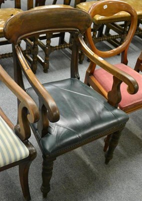 Lot 1271 - 19th century mahogany carver chair