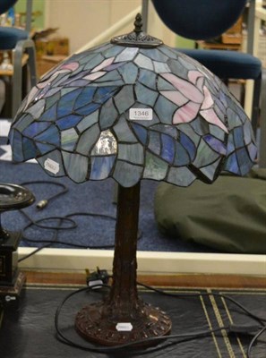 Lot 1346 - Tiffany style lamp