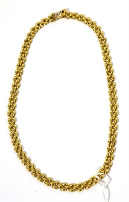 Lot 3 - A 9ct gold link necklace