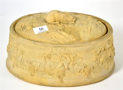 Lot 56 - A 19th century Wedgwood cane ware game tureen (liner damaged)