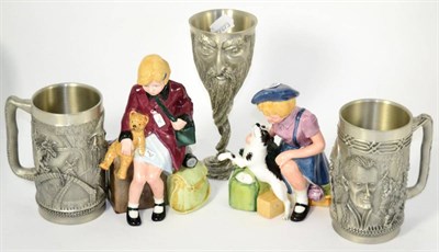 Lot 85 - Two Royal Doulton china limited edition figures, ";The Homecoming"; HN3295 and ";Children of...