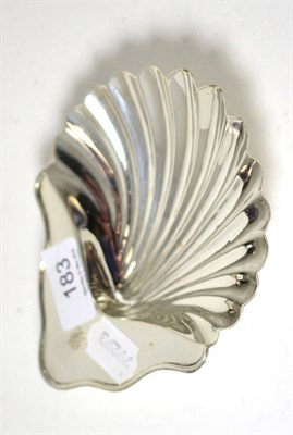 Lot 183 - A George III silver shell form dish, London 1792