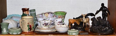 Lot 215 - A Royal Doulton toby jug and Royal Doulton tankard, four Heritage countryside models, floral...