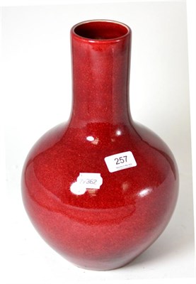 Lot 257 - A sang de boeuf vase