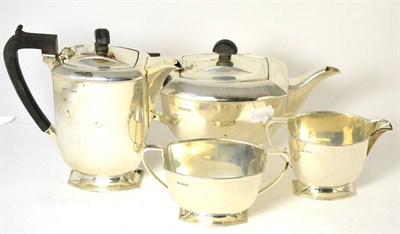 Lot 260 - A four piece silver tea set, Sheffield 1941