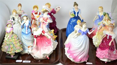 Lot 274 - A group of fourteen Royal Doulton ladies, Country Rose, Jennifer, Old Country Roses, Take Me...