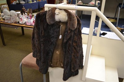 Lot 355 - Chevron mink jacket