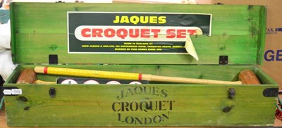 Lot 1042 - A Jaques, London cased croquet set