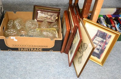 Lot 1062 - A group of decorative framed articles and a group of sixteen Victorian and later jelly moulds