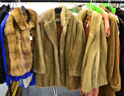 Lot 1109 - Mink jacket and two faux fur coats