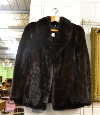 Lot 1112 - Femina Furs dark mink jacket, labelled size 14