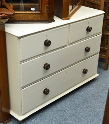 Lot 1136 - A 19th century chest of drawers (painted)