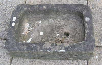 Lot 1158 - A weathered garden trough