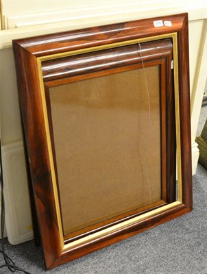 Lot 1176 - Three 19th century rosewood picture frames