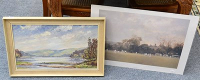 Lot 1181 - E.Charlton Taylor, Swinsty from Blubberhouses, oil on canvas; together with a limited edition...