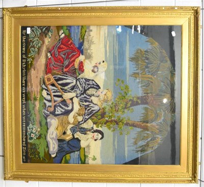 Lot 1191 - A large Victorian tapestry, framed