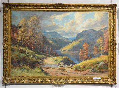 Lot 1199 - Joseph Edward Hennah (20th century) ";In The Trossachs, Perthshire";, signed, with original...