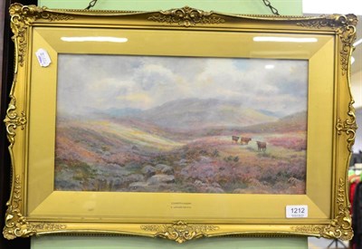 Lot 1212 - E. Longstaffe, Dartmoor, with monogram, oil on board