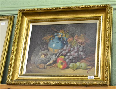 Lot 1218 - Thomas Charles Bale (1855-1925) Still life of fruit and dead game, signed, oil on canvas, 36cm...