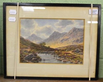 Lot 1227 - Albert Dunnington (1860-1928) ";Glen Sannox Isle of Arran";, signed and dated 1925, inscribed...