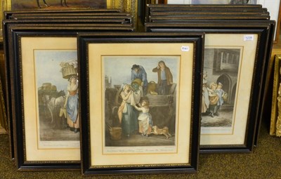 Lot 1239 - A set of thirteen Cries of London framed engravings