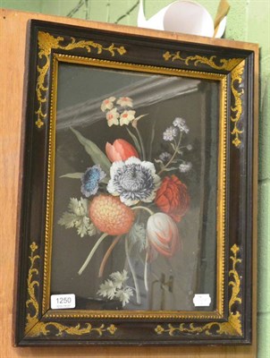 Lot 1250 - Manner of Johann-Baptist Dreschler (1756-1811) Still life study of flowers, gouache, possibly...