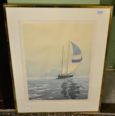 Lot 1278 - John McNutty, artist's proof, Sailing Home