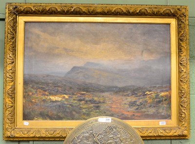 Lot 1283 - Circle of John William Buxton Knight RBA, RCA, RE (1843-1908), An extensive view of a moorland,...