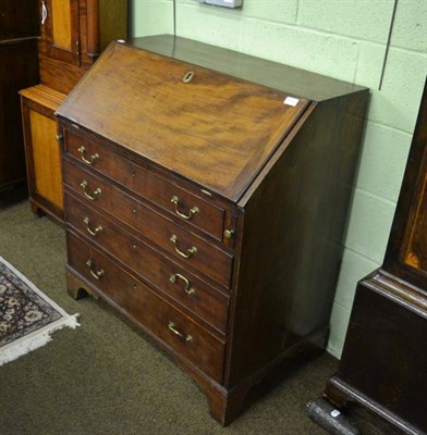 Lot 1292 - A George III mahogany bureau