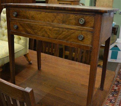 Lot 1389 - A mahogany side table