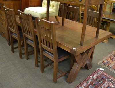 Lot 1391 - Barker & Stonehouse, Marseille range dining table and six chairs