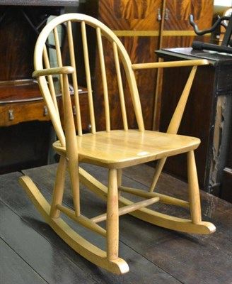 Lot 1402 - An Ercol low rocking chair