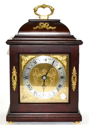 Lot 58 - A modern striking mantel clock, retailed by Boodle & Dunthorne