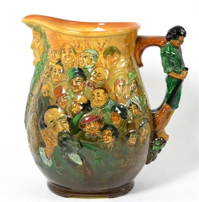 Lot 104 - A Royal Doulton Dickens jug, list of characters, by Noke, registered number 771321