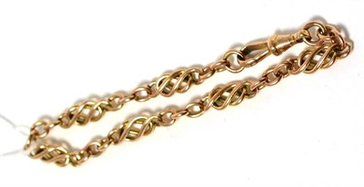 Lot 154 - A 9ct rose gold bracelet