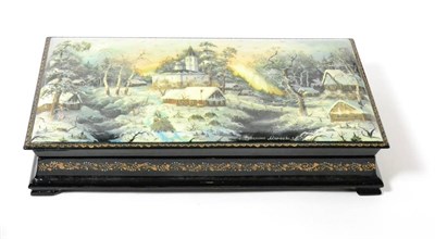 Lot 275 - A Russian lacquer box