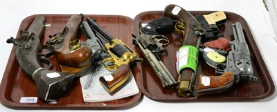 Lot 399 - Nine non-working replica pistols and revolvers