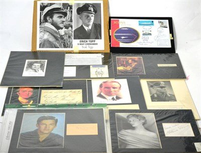 Lot 401 - A group of autographs and facsimiles including Virginia Mckenna, Bill Travers, Margaret...